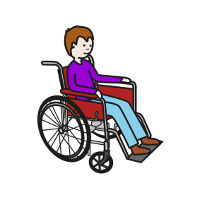 child in a wheelchair